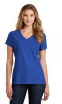 Port & Company Ladies Fan Favorite Blend 4.5-ounce, 60/40 Cotton Poly V-Neck T-shirt
